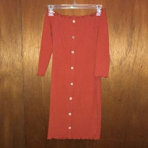 Mid Sleeve Fall Dress